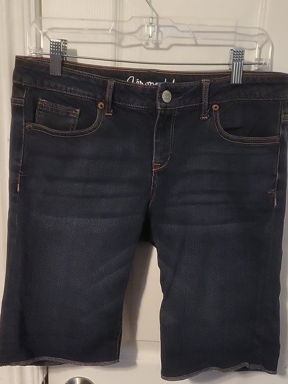 Aeropostale Dark Blue Women’s Denim Bermuda Shorts